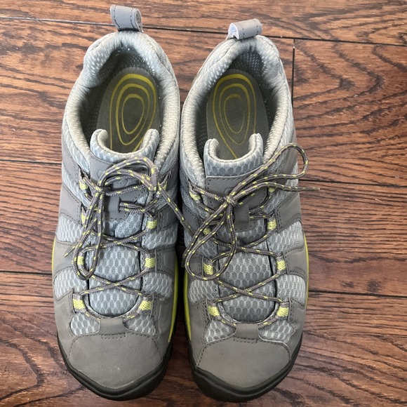 Keen Haven Womens Size 8.5 Gray And Green Hiking Trail Athletic Shoes - Picture 4 of 7
